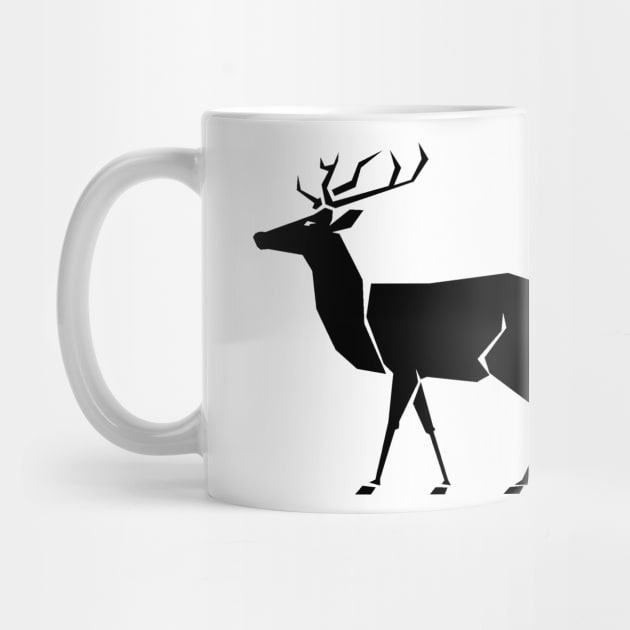 Modern Minimalist Deer Stag Hart Design - Stag Do Stag Party Stag Night by ballhard